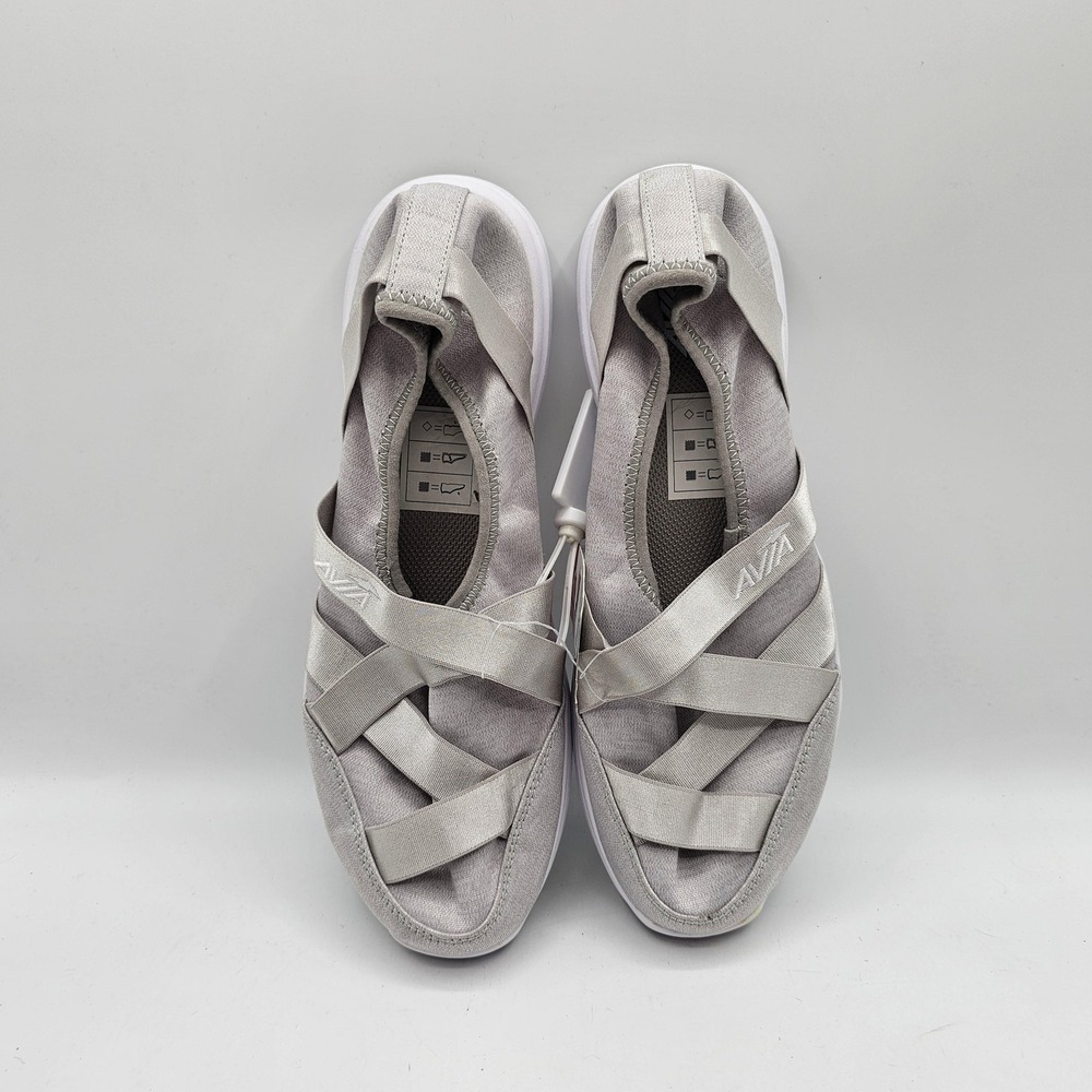 Avia Shoes Womens Size 10 Gray GELfom Cushioning Slip On Flats AVI-AURA Comfort - Picture 10 of 12